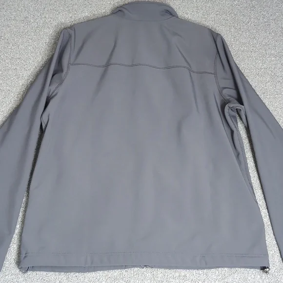 L.L. Bean Windproof Soft Shell Jacket Size Large In Alloy Gray Fleece Lined - Picture 13 of 13